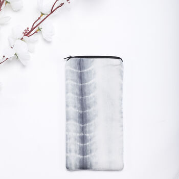 100% Silk Glasses Case Tie And Dye Grey, 2 of 2