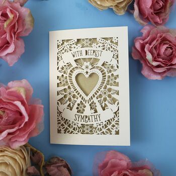 With Deepest Sympathy Laser Cut Card, 2 of 5