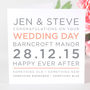 Personalised Typography Wedding Day Card, thumbnail 2 of 11