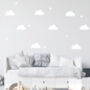 Cloud And Star Fabric Wall Stickers, thumbnail 1 of 4
