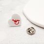 Disability Symbol Heart Pin Badge, thumbnail 8 of 12