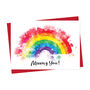 Rainbow Missing You Card, thumbnail 2 of 2