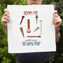 70th Birthday Golf Handkerchief Pair– Personalised “Seven Tee And Still On Par” Gift, thumbnail 1 of 3