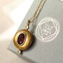 Ruby Deco Jewel Locket Necklace, thumbnail 9 of 9