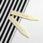 Personalised Gold Plated Collar Stiffeners, thumbnail 5 of 7