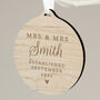 Personalised First Married Christmas Decoration, thumbnail 4 of 4