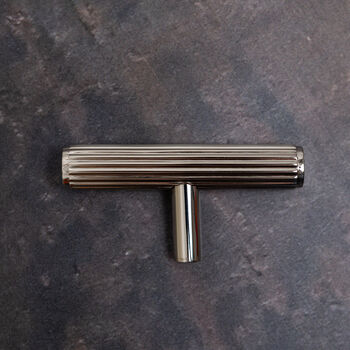 Solid Brass Nickel Hammered Cabinet Pull Handles, 3 of 12