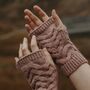 Knitted Hat, Snood And Wrist Warmer Set, thumbnail 4 of 4
