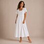 White Cotton Victorian Styled Panel Nightdress, thumbnail 11 of 12