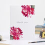 Rose Thank You Cards Pack Of Eight, thumbnail 1 of 3