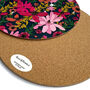 Round Placemats Set Heatproof Vivid Blooms, thumbnail 11 of 11