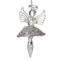 Glass Hanging Dancing Angel Christmas Tree Decoration, thumbnail 1 of 4