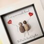 Personalised Love Heart Pebble Picture, thumbnail 3 of 3