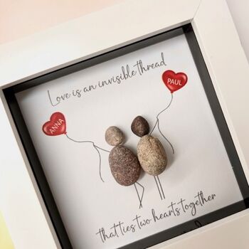 Personalised Love Heart Pebble Picture, 3 of 3
