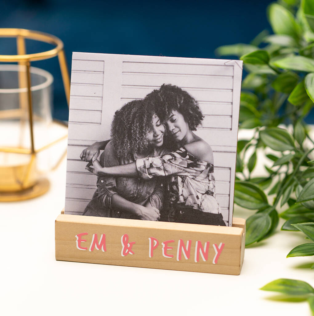Personalised Wooden Photo Holder, 1 of 10