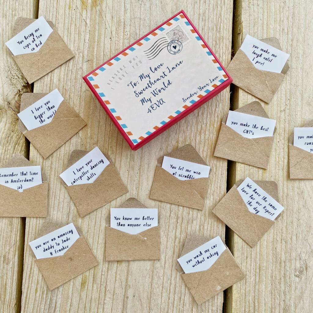 Image of 12 'Reasons Why I Love You' Mini Love Letters