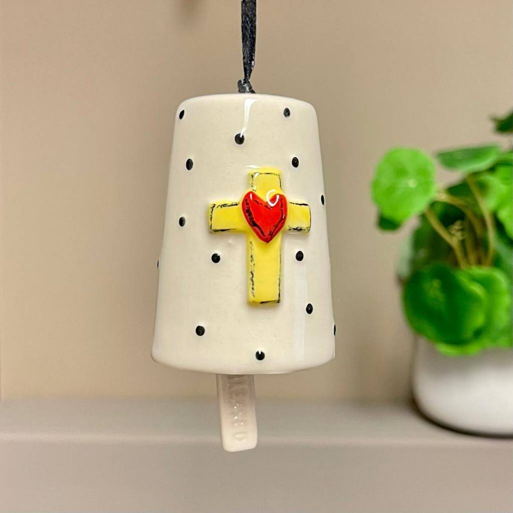 Ceramic Hanging Bell Blessed By Nest Gifts