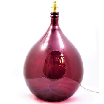 Large Recycled Glass Lamp | 62cm | Eight Colours, 10 of 10