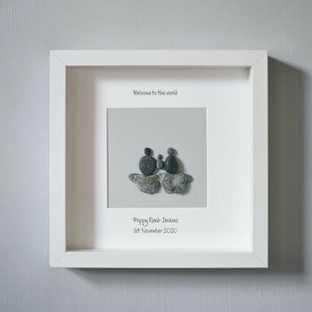Personalised Natural Grey Pebble Picture, 3 of 7