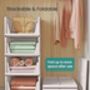 Stackable Closet Storage Foldable Pull Out Baskets, thumbnail 4 of 6