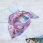 Folky Square Silk Scarf, thumbnail 1 of 5