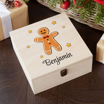 Personalised Gingerbread Man Christmas Eve Box, 8 of 12