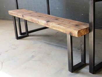 Reclaimed Industrial Universal Bench, 2 of 3