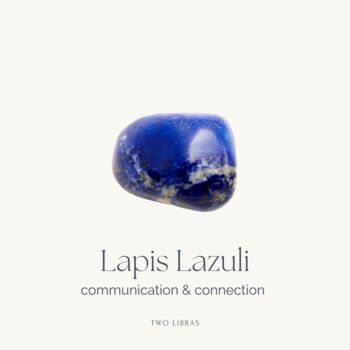 Pocket Heart For Friendship Lapis Lazuli Crystal Gift, 5 of 5