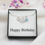 Personalised Birthday Necklace For Her, Sterling Silver Heart Infinity Charm, thumbnail 1 of 7