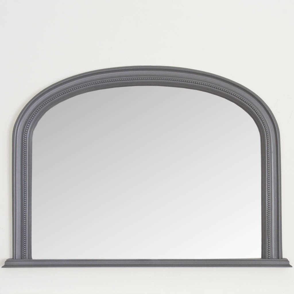 grey diana overmantle mirror by decorative mirrors online