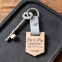 Personalised Mr And Mrs Flag Banner Keyring, thumbnail 2 of 6