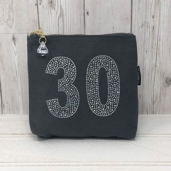 30th Birthday Grey Sparkly Bag, 3 of 3