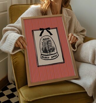 Christmas Snow Globe Print, 2 of 4