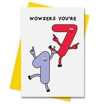 Funny 17th Birthday Card Wowzers You're 17 Years Old, 2 of 2