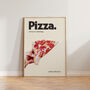 Retro Kitchen Pizza Wall Print, thumbnail 1 of 5