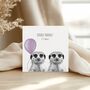 Double Trouble Twins Meerkat Card, thumbnail 1 of 6