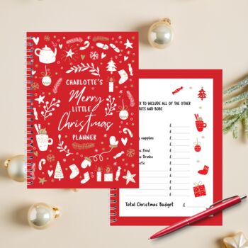 Christmas Planner A5 Personalised Christmas Organiser, 3 of 10