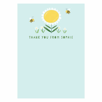 Personalised Daisy Children's Thank You Cards, 2 of 4