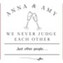 Funny Friendship Candle, We Never Judge Each Other Custom Best Friend Gift, thumbnail 10 of 10