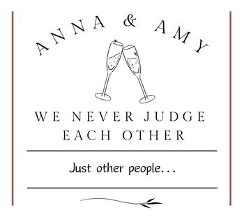 Funny Friendship Candle, We Never Judge Each Other Custom Best Friend Gift, 10 of 10