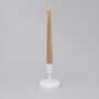 G Decor Velaré Brass Gold Set Of Two, 10 Or 20 Tall Hand Finished Opaline Dinner Candles And Taper Candles, thumbnail 3 of 3