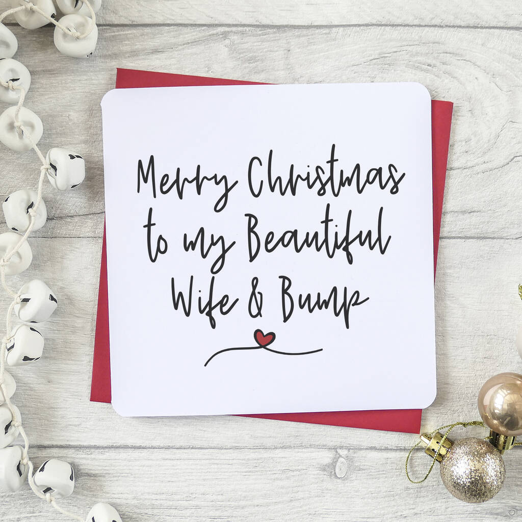merry christmas to my wife and bump card by parsy card co ...