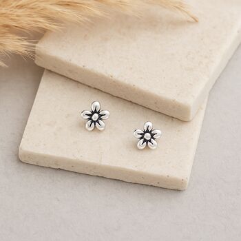 Sterling Silver Flower Petals Earrings, 3 of 7
