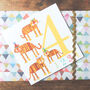 Four Tigers 4th Birthday Card, thumbnail 1 of 4