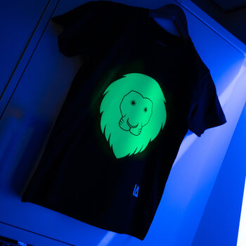 Kids Lion Interactive Glow In The Dark T Shirt, 5 of 7