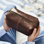 Best Man Leather Wash Bag, thumbnail 3 of 7