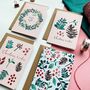 Set Of Four Handmade Christmas Cards, thumbnail 5 of 9