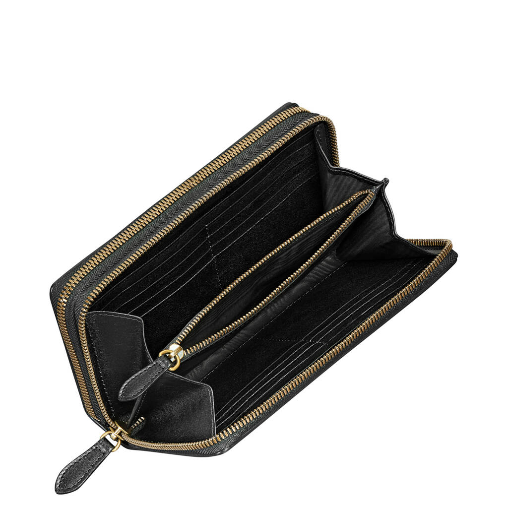 Women's Leather Clutch Purse With Wrist Strap 'Meleto' By Maxwell Scott