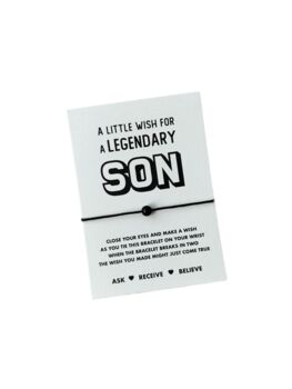 Gift For Son | Legendary Son Wish Bracelet, 8 of 8