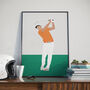 Rickie Fowler Golf Poster, thumbnail 1 of 4